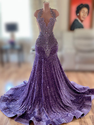 Iris Sequin Prom Gown (READY TO SHIP) Sz. Med