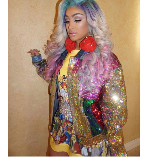 Sequin Disco Denim Jacket
