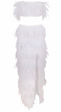 White Feather Two Piece Set