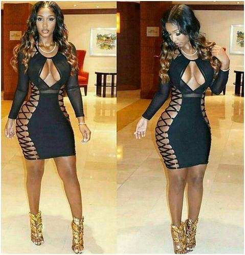 Lux Lace Up Dress