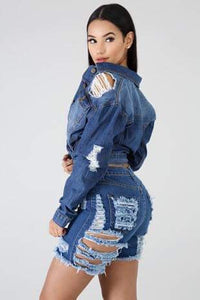 Tia Distressed Shorts