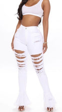 Kinsley Distressed Flare Jeans