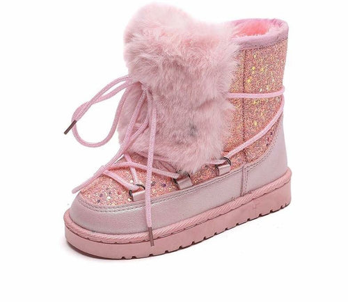 Girls Fur Moon Boots