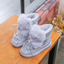 Girls Fur Moon Boots