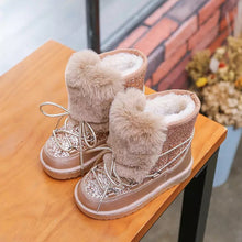 Girls Fur Moon Boots