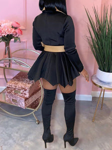 Meghan Two Toned Peplum Jacket