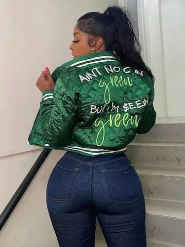 C In Green Jacket