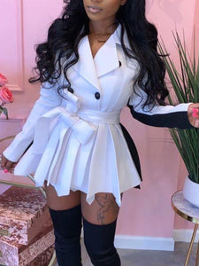 Meghan Two Toned Peplum Jacket