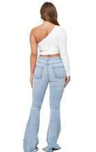 Empty Hearted Denim Bell Bottoms
