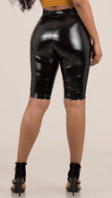 Jayla Faux Leather Biker Shorts