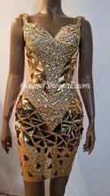 Brandi Mirror Dress - Available in Silver and Gold