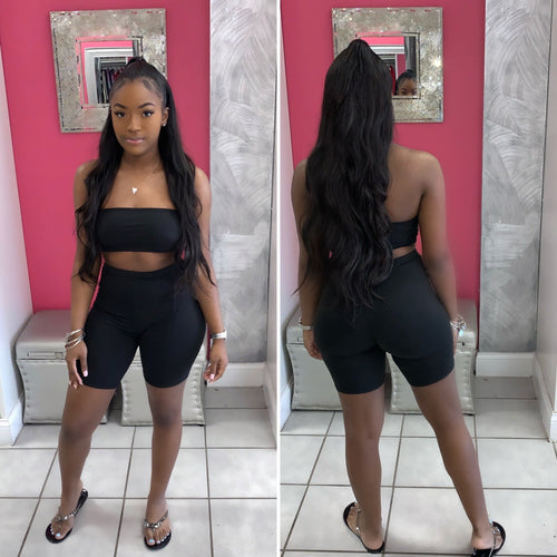 Olivia Biker Short Set