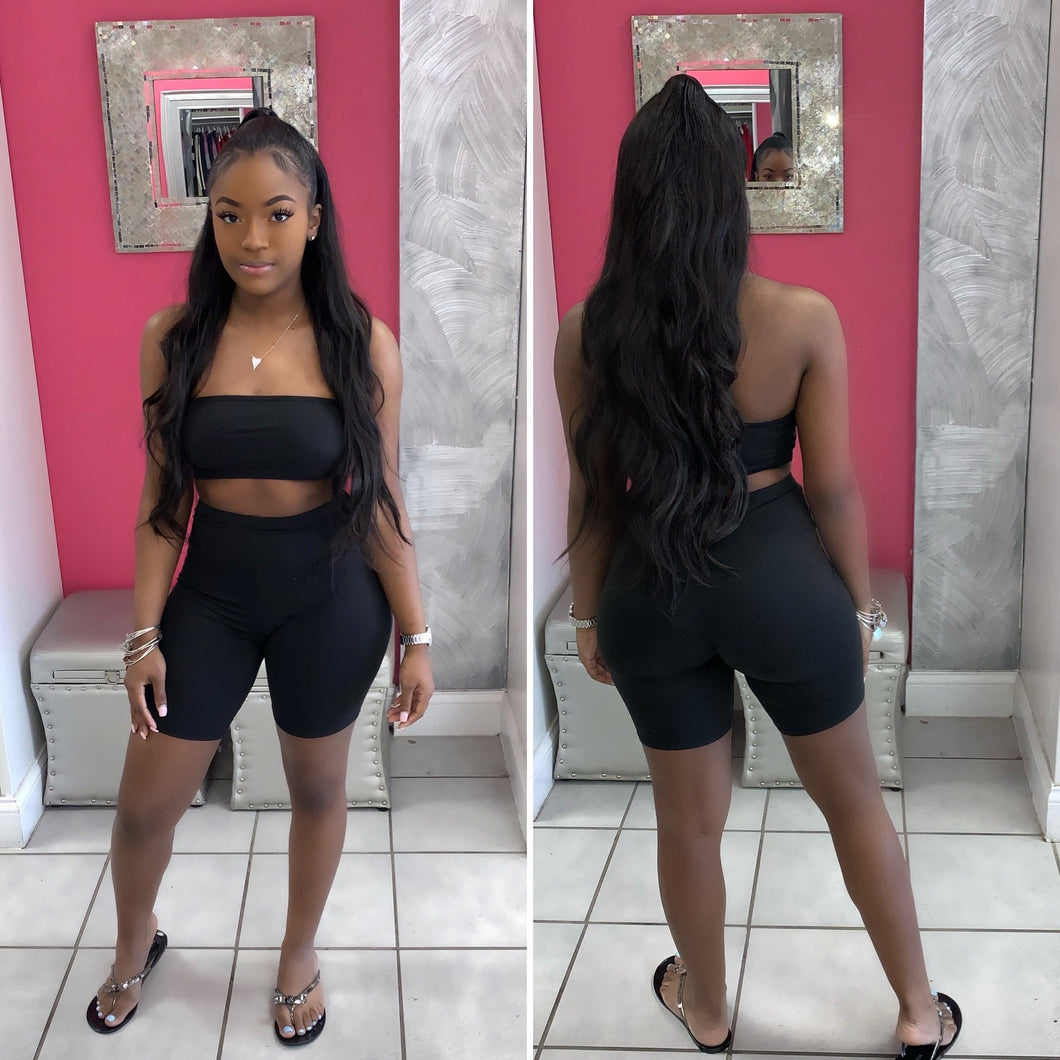 Olivia Biker Short Set