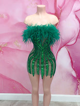 Apryl Feathered Dress