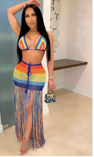 Mercedes Rainbow Crochet Set