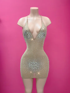 Milan Nude Diamond Dress