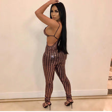 Antionette Cut Out Sequin Jumpsuit