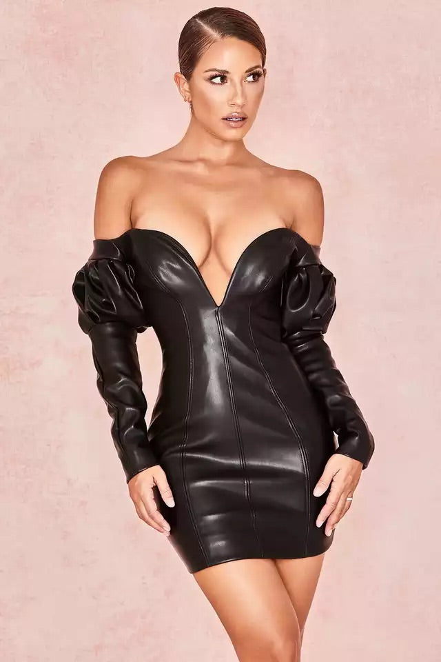 Avion Faux Leather Dress